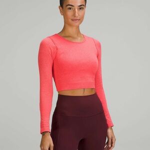 Lululemon Ebb to Street Long Sleeve Shirt, Pale Raspberry, size‎ 12